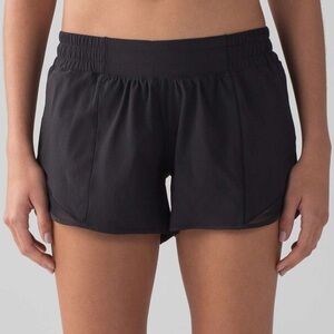 🌼Lululemon Hotty Hot Short II *Long 4" Black  Size 0